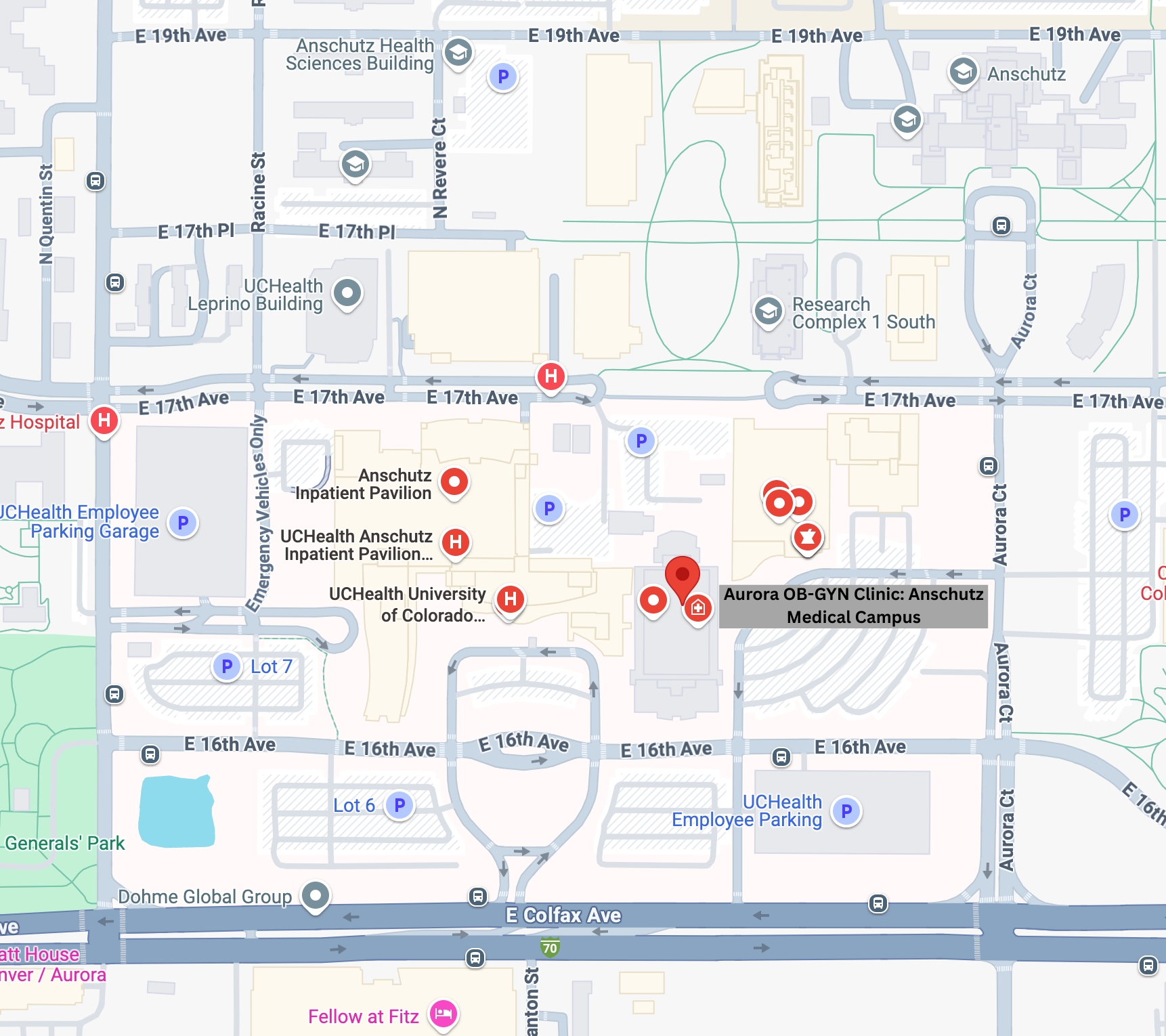 Aurora OB-GYN Clinic - Anschutz Medical Campus | Google Maps | Denver, CO