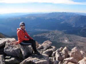 Jessica, who used sperm donation for a child, atop the summit of Longs Peak in Colorado | CU OB-GYN | Denver, CO