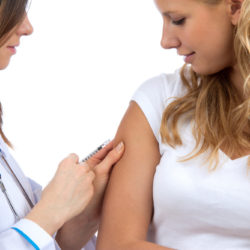 HPV vaccinations | CU OBGYN | Photo of woman receiving vaccination